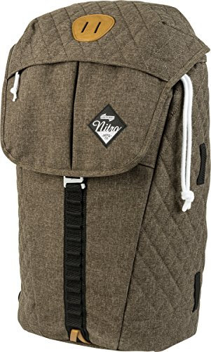 Nitro Cypress sportiver Daypack Rucksack für Uni & Freizeit, Streetpack mit gepolstertem 15“ Wide Laptopfach & Seesacktunnelverschluss, Überschlagdeckel, Burnt Olive, 28 L