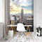 DekoShop AMD10160_P4A New York Papier peint mural moderne Motif ville de New York Ciel de New York, Dos en papier bleu, Multicolore, marron, jaune, bleu, P4A (254cm. x 184cm.)
