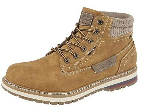 Route 21 Kline Mens Lace Up Ankle Boots Honey