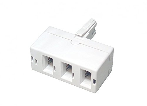 RGB Networks Ltd BT Telephone line splitter Triple 3 way Parallel Block FAX Modem (3 way phone splitter)