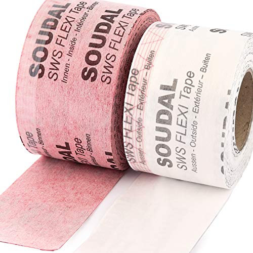 Panorama24 Fensterband Fensterdichtband Außen 100mm Breite x 25m Fensteranschlussband Vliesband Dichtungsband Diffusionshemmend Flexband Anschlussband für den Außenbereich