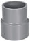 sourcing map Réducteur de Tuyau PVC DWV Hub 40 Gris 63mm x 75mm Douille