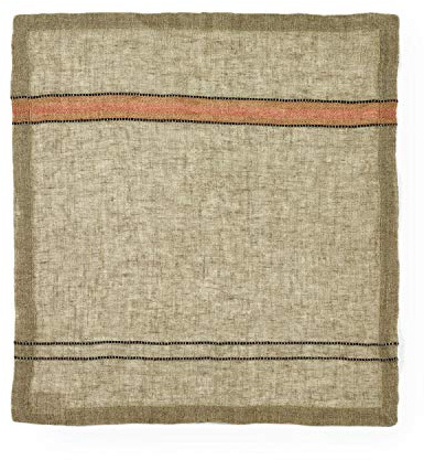 Libeco Home - Marie Leinen Servietten 42x42 cm (6-er Set) Green Stripe