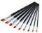 9 Stück Feine Detail Pinsel Set, Nylon Flachpinsel, Malen Pinsel Set Künstler Pinsel Flach Borstenpinsel, Größe # 0, # 2, # 4, # 6, # 8, # 10, # 12, # 14, # 16