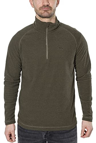 Trespass Mens Fleece Keynote - Lightweight Fleece Pullover, Half-Zip Microfleece Top, Zip Collar Sweater, 140GSM Fabric Weight