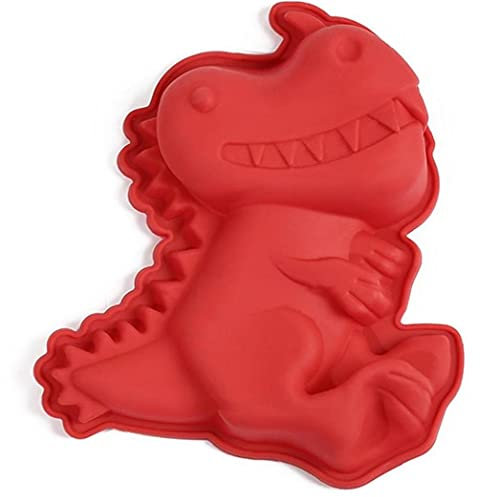 Dinosaur Silicone Mold for Cake Decorating - Large Cute Kitchen Pastry Baking Tool - DIY Jelly Mold