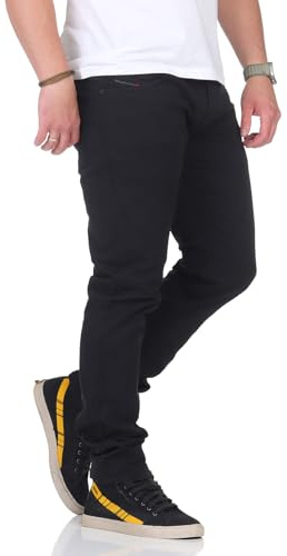Diesel Thavar-XP-A 0NAHC Herren Jeans Hose Slim Skinny (DE/NL/SE/PL, Bundweite, 28, Slim, Regular, Schwarz)