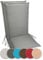 sunnypillow 2er Set Hochlehner Auflagen Wasserdicht 120 x 50 - Polsterauflage extra Dicke 9cm - Sitzauflagen für Gartenmöbel, Sitzpolster für Gartenstuhl - Sitzkissen Outdoor - Stuhlauflage Anthrazit