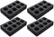 Happyyami 4pcs Multiple Holes Cup Holder Foam 8 Cup Carrier Tray Drink Carrier Takeout Coffee Beverage Packing Tool for Camping Restaurant Refrigerator Decor