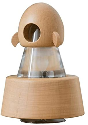 SOCUY Spieluhr Kristallkugel-Spieluhr-hölzerne Rotierende Spieluhr Mit LED-Induktionslicht Für Mädchen-Geburtstags-Weihnachten Spieluhren