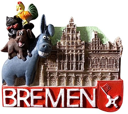 Bremen Rathaus Deutschland Kühlschrankmagnet Reise Souvenir 3D Kühlschrank Dekoration Magnetaufkleber Basteln Kollektion