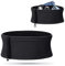 Cinturón para Correr Cinturón de Fitness, Riñonera Oculta Transpirable De Punto Multifuncional, Unisex Riñonera de Ejercicio Running Reversible para Senderismo, Jogging (L) Negro