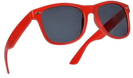 Miobo Retro Sonnenbrille, verspiegelt, Nerd-Design, Unisex, Club-Stil, UV400