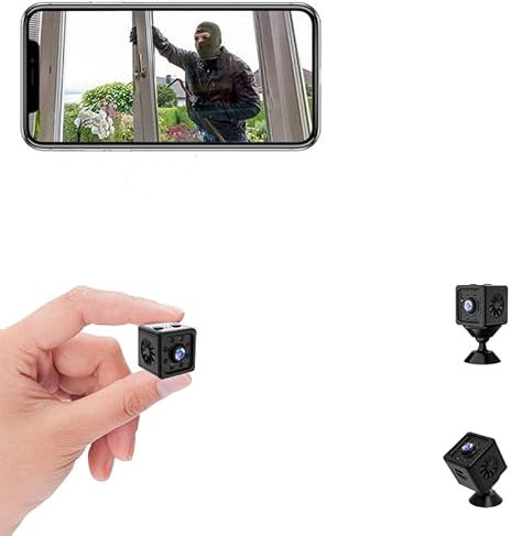 BSLVWG Mini Spy Hidden Cameras For Home Security 1080P Wide Angle Wireless Indoor Secret Magnetic Camera Mini Nanny Spy Camera Micro Small Monitor Video Camera With APP/Motion Detection/Night Vision