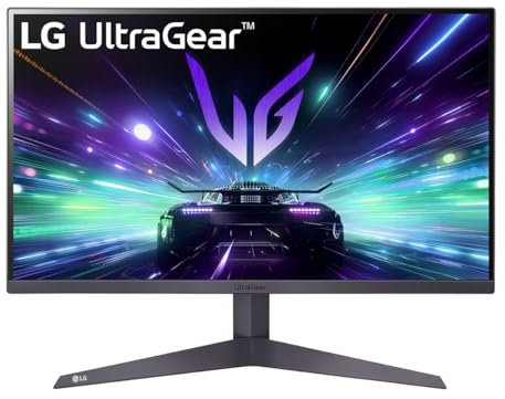 LG 24GS50F-B - Monitor Ultragear, 24, Panel VA: (1920 x 1080), 16:9, 180 Hz, 1 ms, Tecnología AMD FreeSync, HDR10, Black Stabilizer, Color Morado Grisáceo