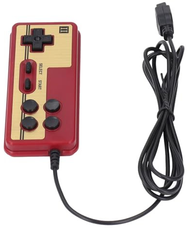 Controlador de Juegos Vintage, de 8 Bits Compatible con Consola de 9 Pines, para Juegos de Joystick, Video Gamepad con Cable Enchufe de 9 Pines