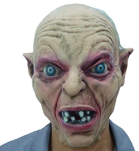 MOHDHAF -Hworks Gollum Ring Lords Headwear Latex Scary Mask Cosplay Costume Props for Halloween Party