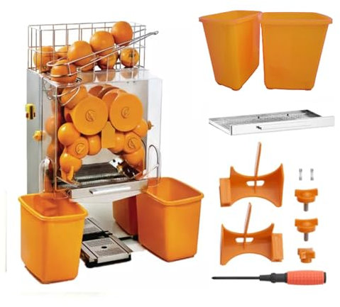Machine à Jus d'Oranges Automatique Professionnelle - Presse-Agrumes pour Jus Frais - Idéal pour Cafés, Hôtels et Restaurants - Rendement Optimal pour Jus d'Agrumes et Fruits