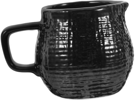 JEWEDECO Milchkanne Aus Keramik Mit Henkel Fassungsvermögen Porzellan-sahnekännchen Für Kaffee Und Tee Mini-milchbehälter Als Cremetasse Oder Dressingspender Geeignet