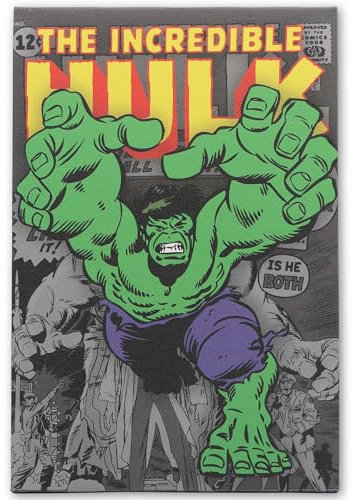 Open Road Brands Marvel The Incredible Hulk Comic Book Cover Gallery Wrapped Canvas Wall Decor - Hulk Wall Art for Man Cave or Movie Room