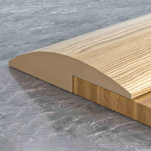 YHDMDQ Übergangsprofil Selbstklebend 1M PVC Schwelle Reduzierstück Boden Übergangsschiene Laminat Abschlussleiste Für Fußböden Teppich Rampen(Maple Woodgrain,10ft/3m)