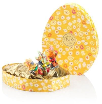 Venchi - Confezione a Forma di Uovo con Ovetti di Cioccolato, Gusti Assortiti, Senza Glutine, Scatola Regalo Collezione Pasqua da 220 gr, Idea Regalo