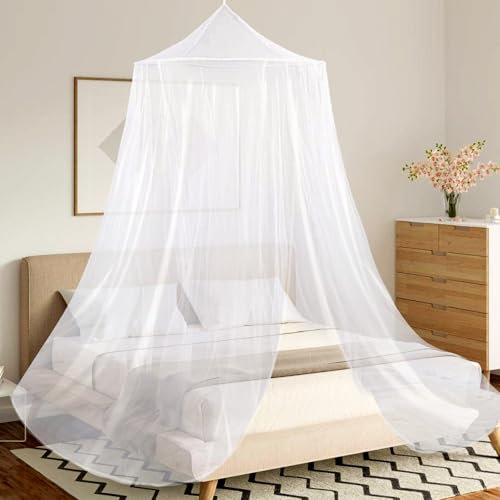 Mosquitera para cama, mosquitera para cama, cortinas con dosel, cama con mosquiteras, red de mosquitos, para viajes, para viajes y hogar, interior y exterior (60 x 250 x 1200 cm)