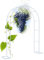 Arco da Giardino in Metallo, Arco per Rose Rampicanti, Pergolato da Giardino con Base, 80x200 120x220 200x230 320x230cm Arco per Rampicanti per UVA, Pomodori, Cetrioli(Bianco,Width 200xHeight 220cm)