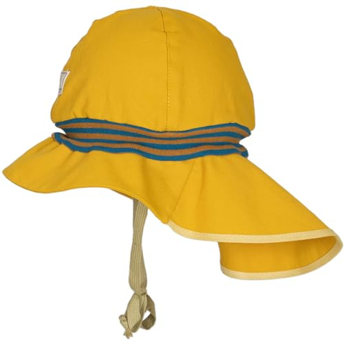 PICKAPOOH Kinder Feuerwehr Strick Hut, golden Yellow UV 60, 56