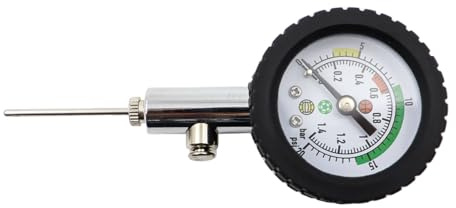 Nicear Ball Air Pressure Gauge Portable Sports Basketball Air Gauge Football Pump With Inflation Needles Pressure Release Valve