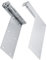WOONEKY 1 Paire Support de Cabinet Suspendu de Supports Muraux Robustes pour Meubles de Salle de Bain et Armoires Suspendues Fixation et Durable pour Cabine de et Placards Muraux