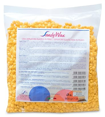 SIE-DEPIL Cera Brasiliana, 800g, Cera In Perle, Ceretta Brasiliana Professionale, Ceretta Senza Strisce, Per Pelli Sensibili, Miele (800 grammi, Miele)