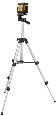 Laserr Wasserwaage, selbstnivellierende -Wasserwaage mit Stativ, Aluminium-Stativ, Kreuzlinienlaser, Ausrichtungsnivellierer, Gadget für Schrank, Fenster, Wandmontage, Installation, Boden, Garten