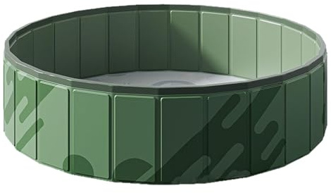 Piscina pieghevole per cani, in PVC, vasca per cani antiscivolo, con foro di scarico, vasca da bagno antiscivolo per esterni, per cuccioli, gatti, anatre, piccoli animali domestici, installazione