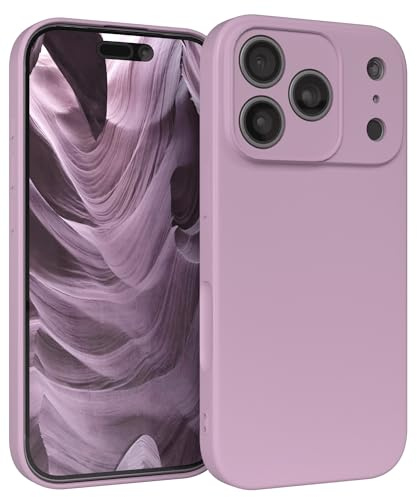 EAZY CASE - Silikonhülle für iPhone 17 Pro Hülle Silikon Case Violett weich stoßfeste Handyhülle Schutzhülle mit Kameraschutz Dünn Premium Schutz Cover TPU Phone Bumper in Pastell Flieder Matt