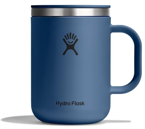Hydro Flask Coffee Mug – Insulated Stainless Steel, Non Spill, Leak Resistant Travel Mug 24 Oz Harbor Blue