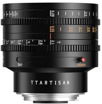 TTARTISAN Objetivo Dual Bokeh Cine T2.1 de 35 mm Compatible con Canon RF Mount Full Frame Enfoque Manual, Lentes de cámara sin Espejo (35 mm, Montaje RF)