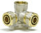 Pipetec Schraubfitting Wandwinkel doppelt 16x2 mm 1/2 Innengewinde für Mehrschicht-Verbundrohr, DVGW, UBA-konform, bis max.100°C