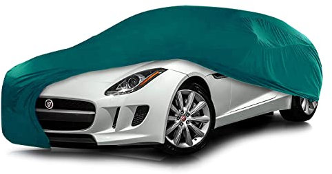 Cosmos - Copertura per auto da interno compatibile con tutti i principali modelli di Coupé, Tessuto Elastico, Traspirante e Antipolvere, Morbido al Tatto, Aderente, Verde