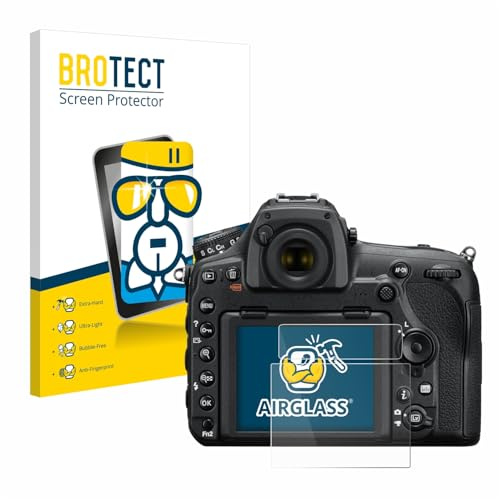 BROTECT Schutzglas für Nikon D850 Schutzfolie Panzer Folie Glas Displayschutz Made in Germany [Extrem Kratzfest 9H, Anti-Fingerprint,Transparent]