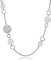 Ouran Long collier pour les femmes, collier de chaîne de l'arbre de vie pour les filles Collier en or rose et argent avec collier en cristal CZ, Cristal, Cristal