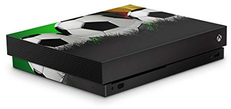 Skins4u Aufkleber Design Schutzfolie Vinyl Skin kompatibel mit Xbox One X Fussball Deutschland