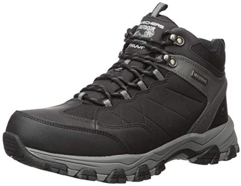 Skechers Herren Selmen-Telago Lace Up Boot Wanderstiefel, Black, 47.5 EU