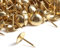 100x Brass Decorative Upholstery Nails - 10mm Domed Head Fabric Furniture Tacks
