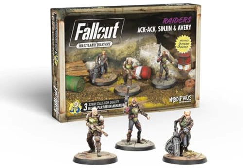 Fallout Wasteland Warfare Ack Ack, Sinjin & Avery Fallout Minis