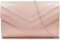 Milisente Clutch-Tasche für Damen, Wildleder-Clutch Taschen für Hochzeit, Schulter-Crossbody Abendtasche, PU-Leder Roségold, 9.4*2.3*5.9 inches, Umhängetaschen