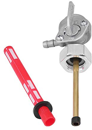EVGATSAUTO Rubinetto Benzina Moto, Rubinetto Serbatoio Benzina Generatore Plastica di Alluminio adatta per CB350 CB400 CB750 CB900 CX500 CX500C CX500D Valvola Interruttore Benzina Serbatoio Carburante