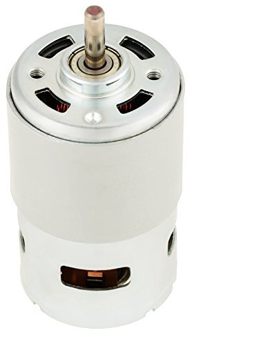 Oumefar DC 12V 775 High Power Electric Motor Brushed 16mm Shaft Micro Replacement Motor Cylindrical for Electric Fan Toys (12000RPM)