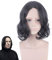 35cm Film Severus Snape Schwarze Perücke Cosplay Professor Snape Lockige Perücke Halloween Rollenspiel Haarkostüme + Perückenmütze