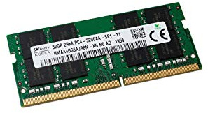 Mavark SK Hynix HMAA4GS6AJR8N-XN 32GB DDR4 3200 PC4-3200AA-SE1-11 für XPS 9700 9500 X1 Carbon Extreme Gen 3 Alienware 51M R2 Asus Laptop (32GB DDR4) PC4-3 200 AA) Plus Best Notebooks Pen